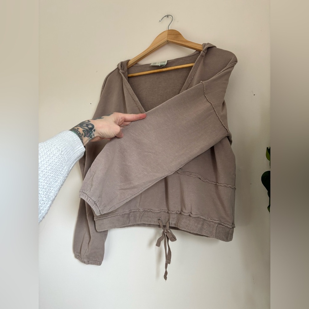 Anthropologie Saturday Sunday Sharon Hoodie in Taupe - Picture 6 of 9